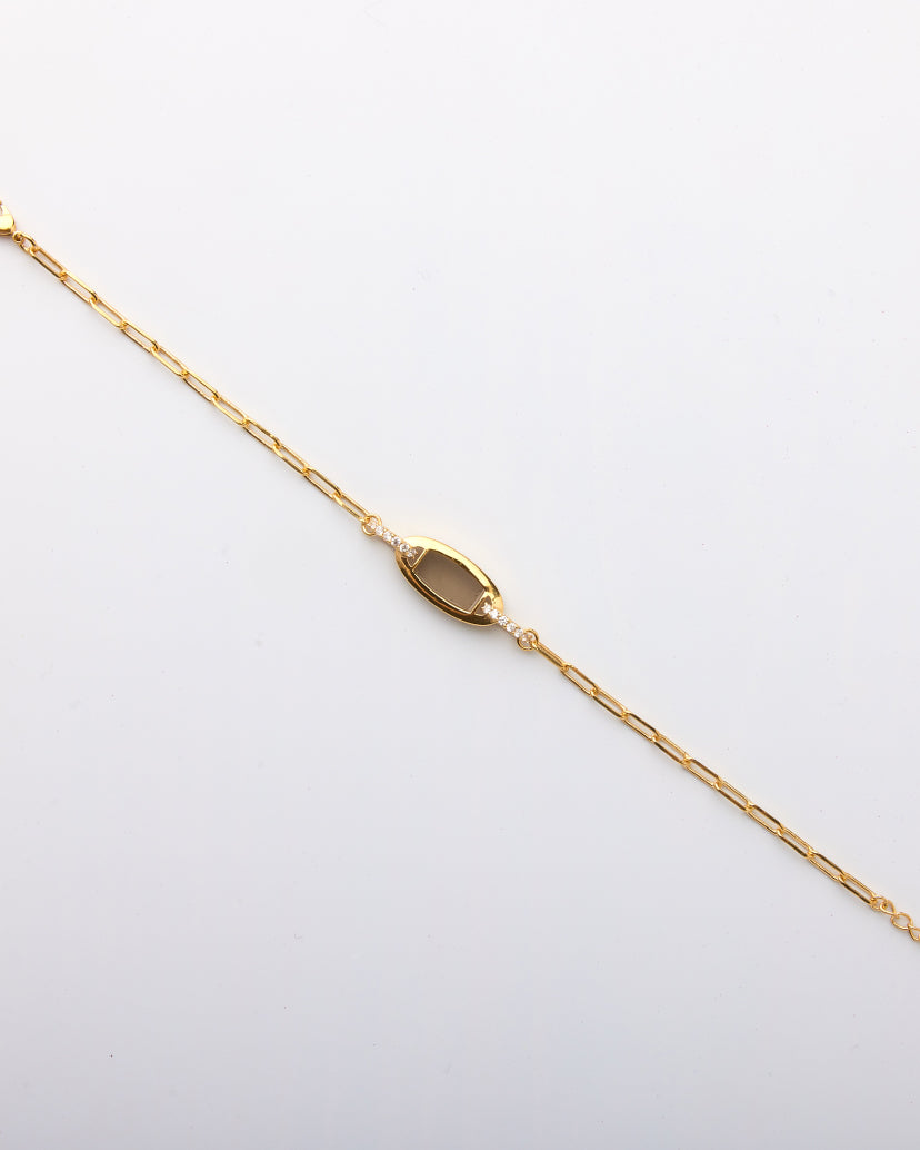 Eclipse Links Bracelet-Smoky Quartz