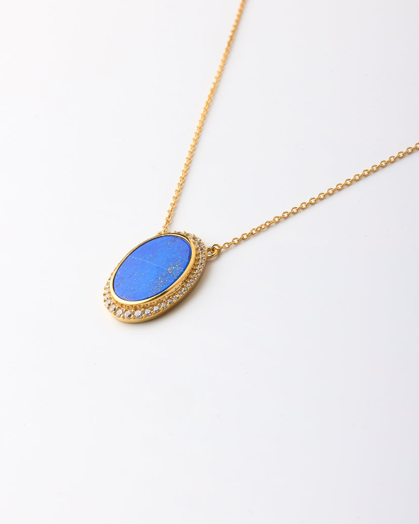 Aura Gems Necklace-Lapis