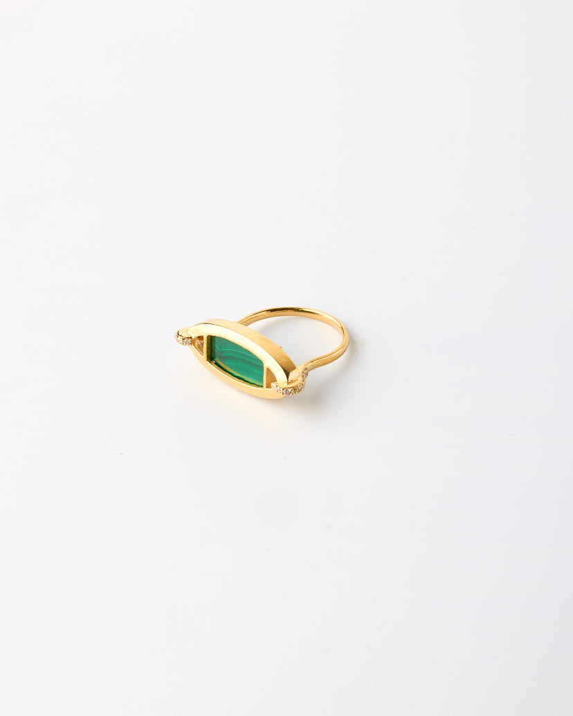 Eclipse Links Ring-Malachite