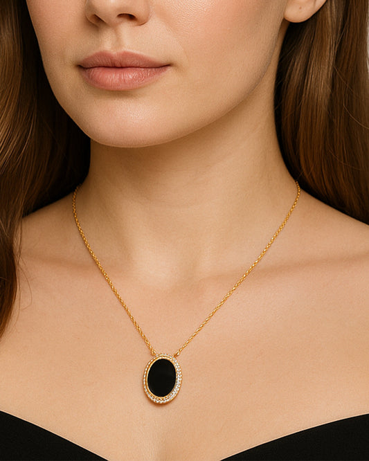 Aura Gems Necklace-Onyx
