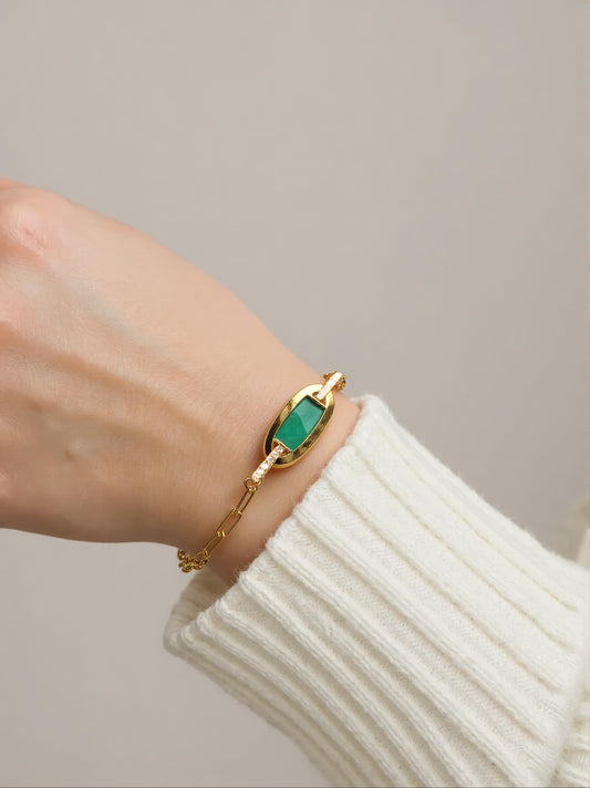 Eclipse Links Bracelet-Malachite