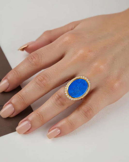 Aura Gems Ring-Lapis