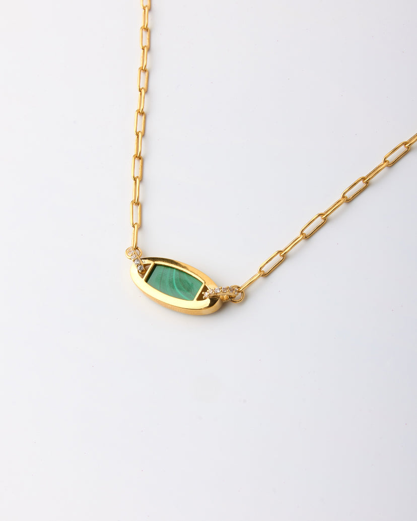 Eclipse Links Necklace-Malachite