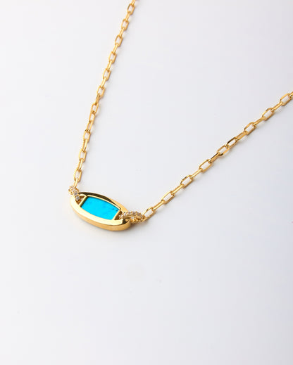 Eclipse Links Necklace-Turquoise