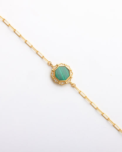 Octomira Bracelet-Malachite