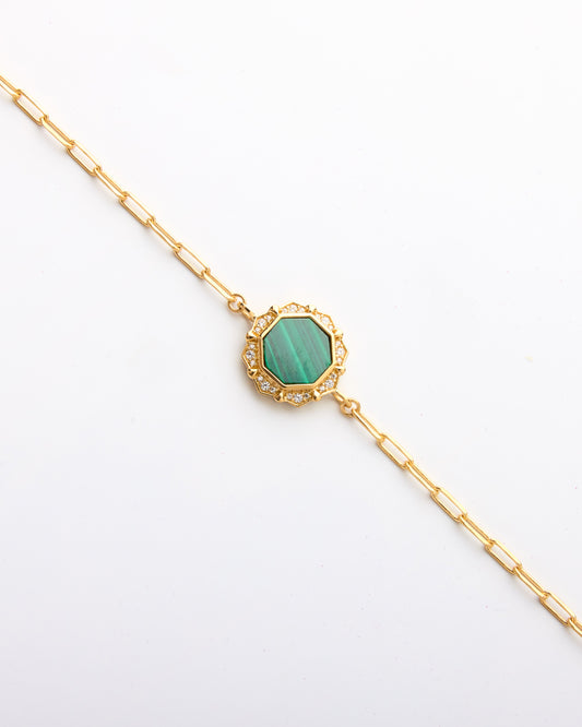 Octomira Bracelet-Malachite