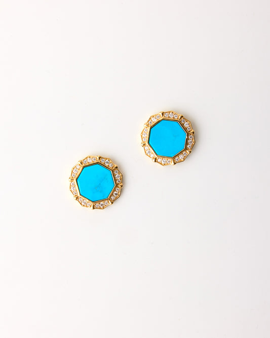 Octomira Earrings-Turquoise