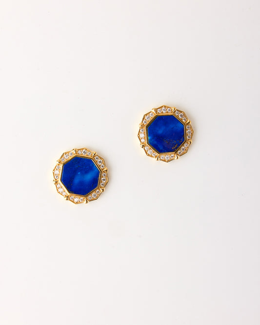 Octomira Earrings-Lapis