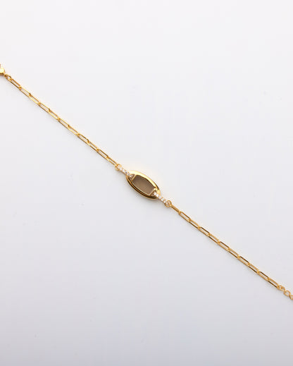 Eclipse Links Bracelet-Smoky Quartz