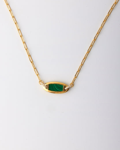 Eclipse Links Necklace-Malachite