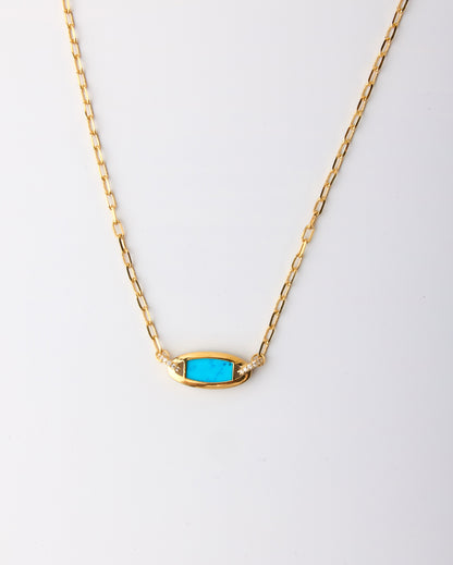 Eclipse Links Necklace-Turquoise