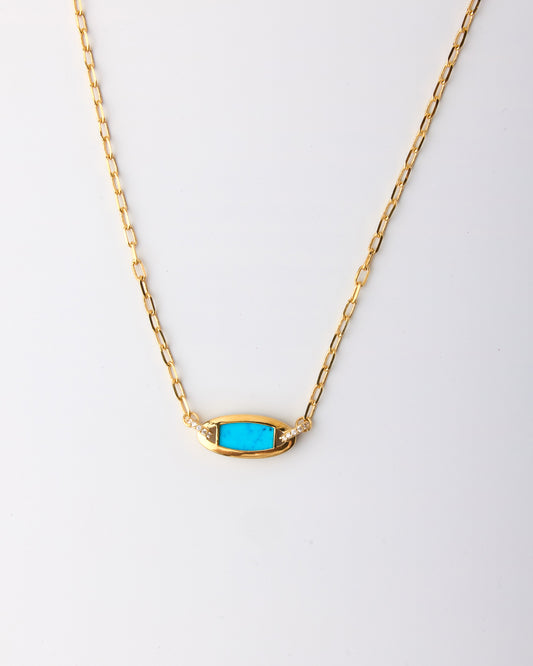 Eclipse Links Necklace-Turquoise
