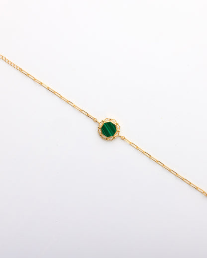Octomira Bracelet-Malachite