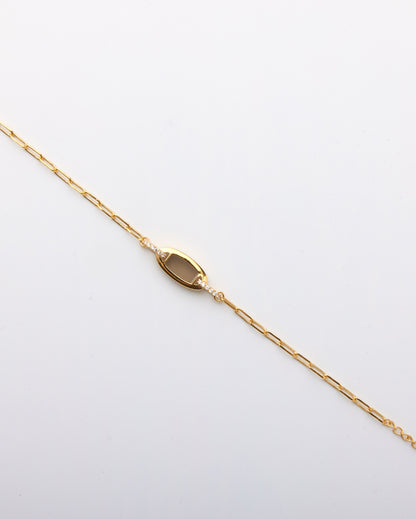 Eclipse Links Necklace-Smoky Quartz
