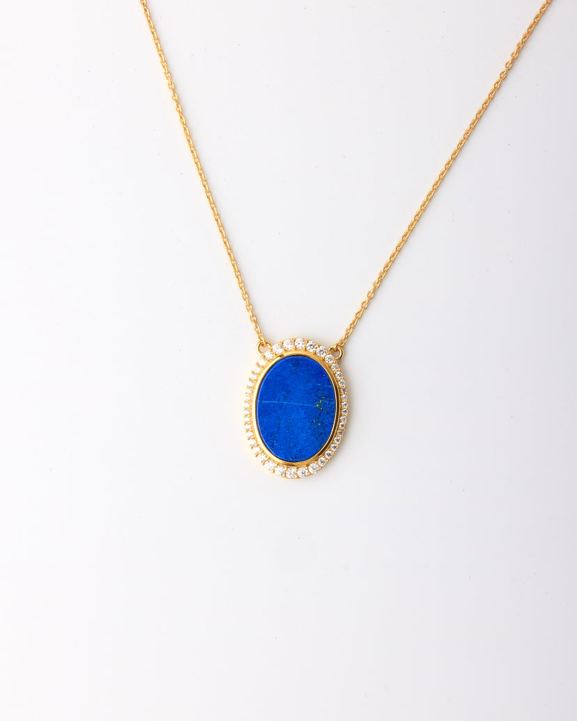 Aura Gems Necklace-Lapis