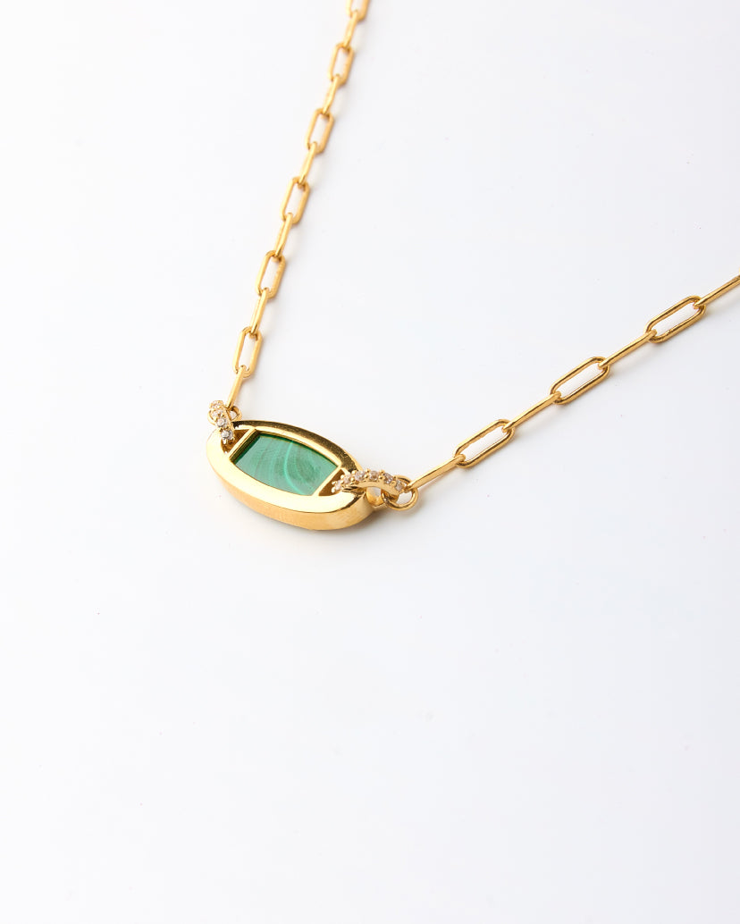 Eclipse Links Necklace-Malachite