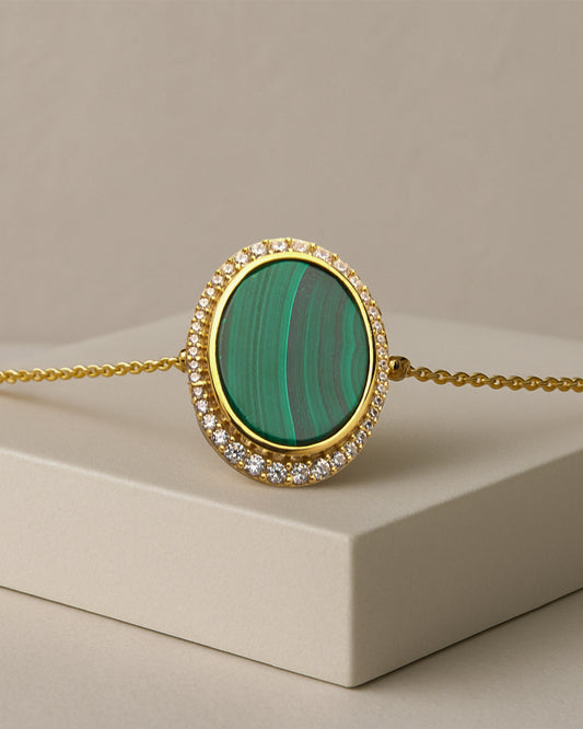 Aura Gems Bracelet-Malachite