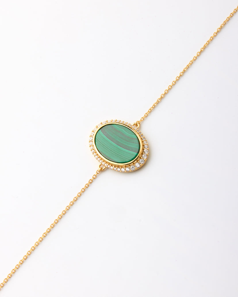 Aura Gems Bracelet-Malachite