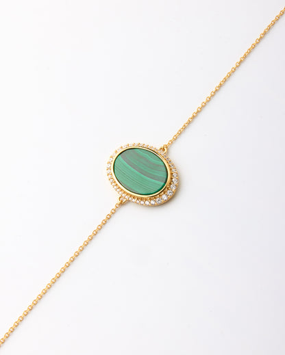 Aura Gems Bracelet-Malachite
