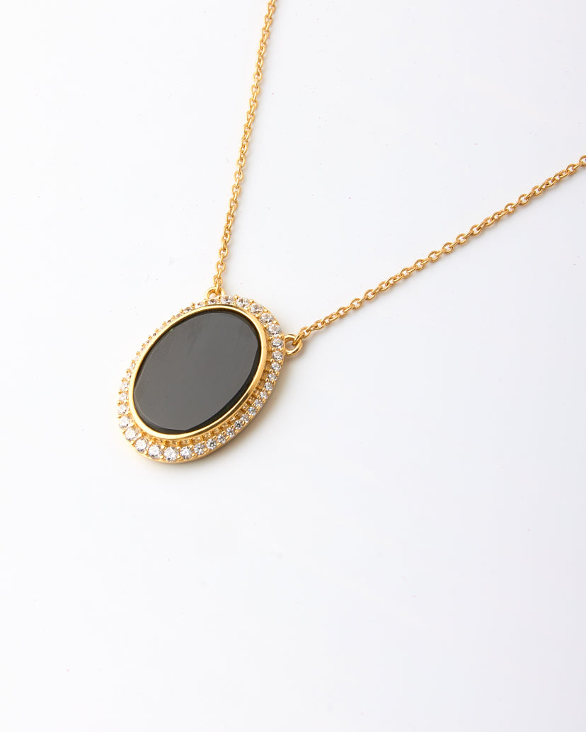 Aura Gems Necklace-Onyx