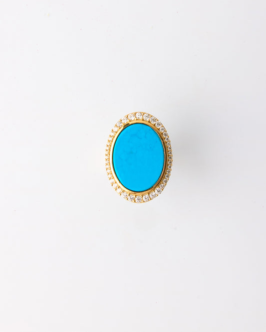 Aura Gems Ring-Turquoise