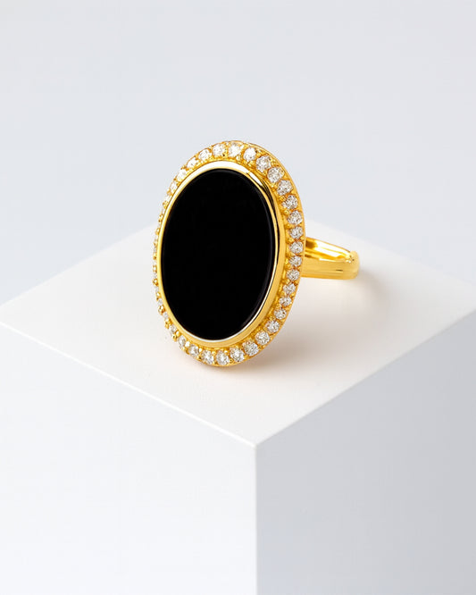 Aura Gems Ring-Onyx