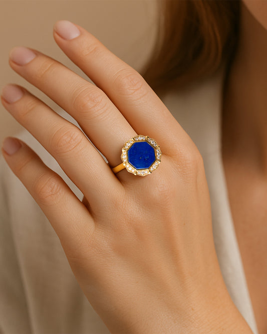 Octomira Ring-Lapis