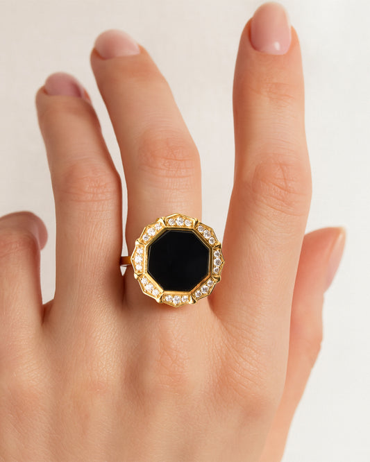 Octomira Ring-Onyx